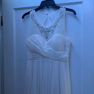 Jeweled White Dress